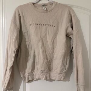 Blackberry Farm Women's Beige Crewneck Sweater